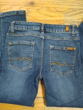 Classic Dark Blue Women's Jeans - Stretch Denim
